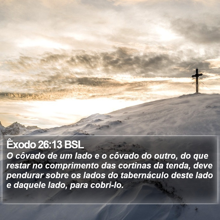 Êxodo 26:13 BSL Bible Study