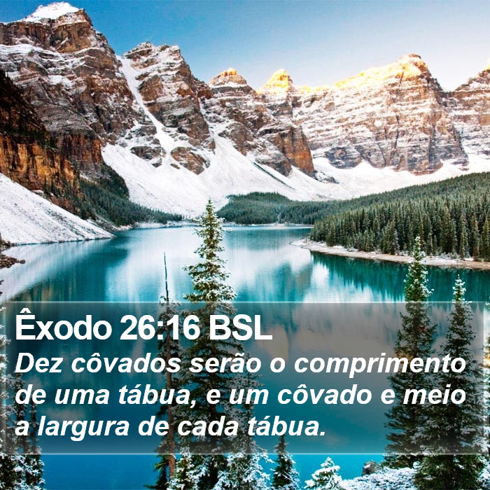 Êxodo 26:16 BSL Bible Study