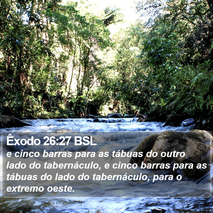 Êxodo 26:27 BSL Bible Study