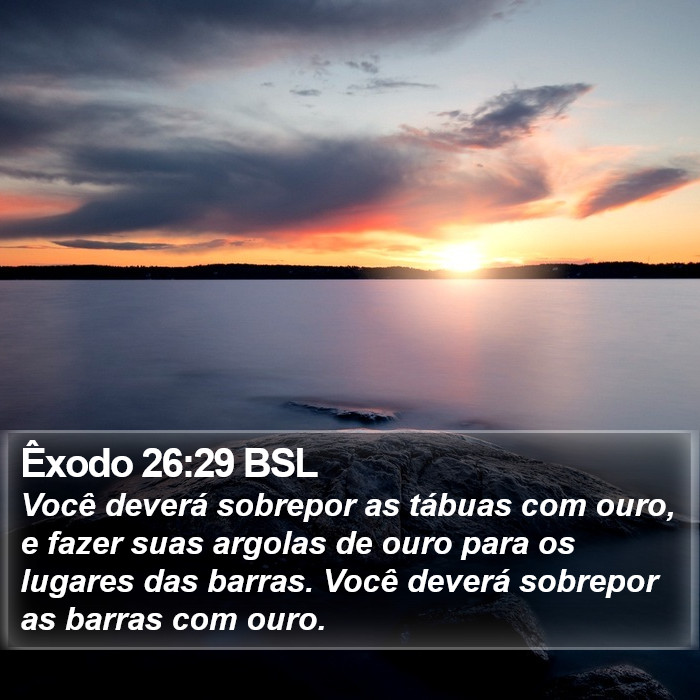 Êxodo 26:29 BSL Bible Study