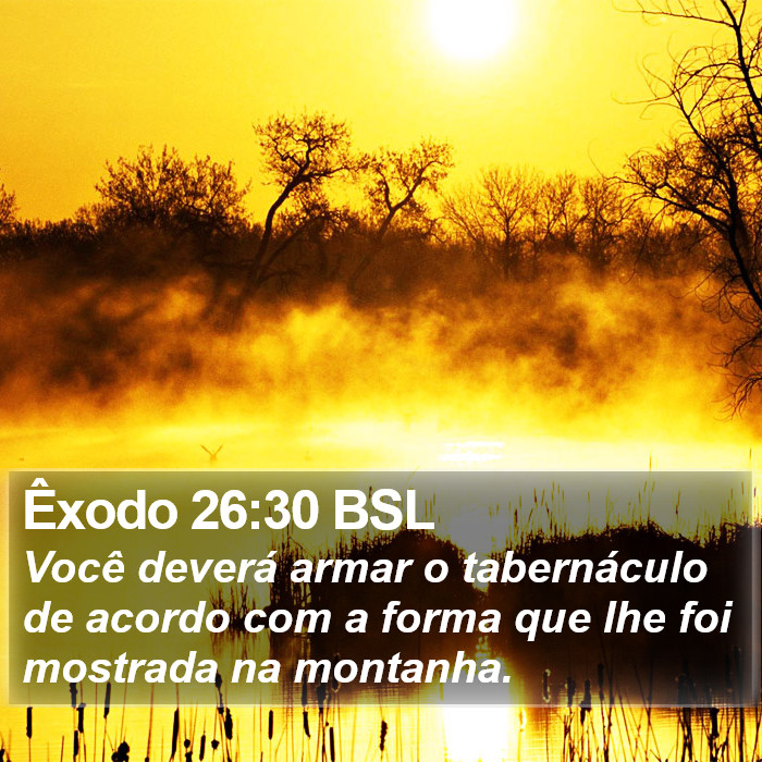 Êxodo 26:30 BSL Bible Study