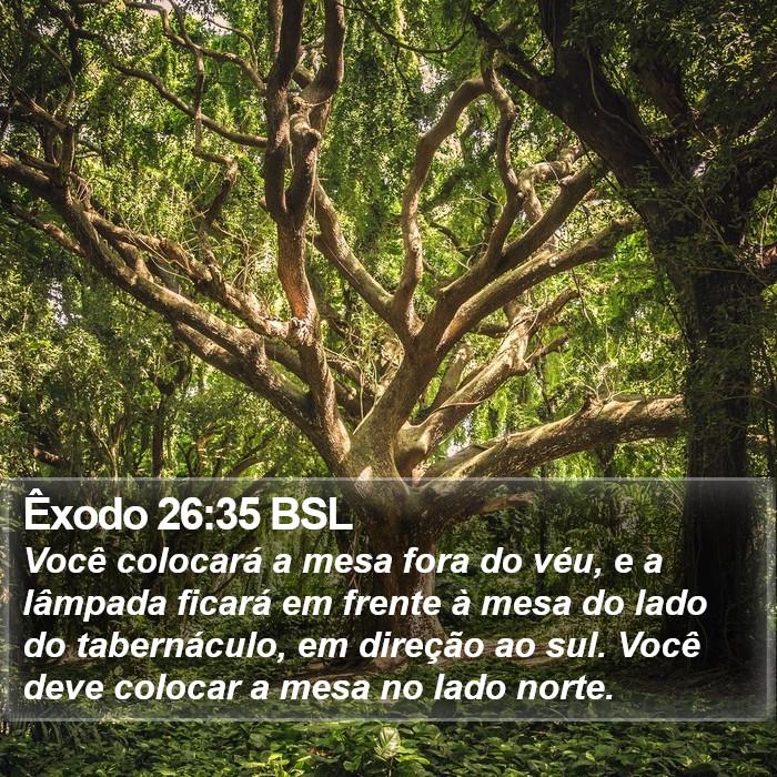 Êxodo 26:35 BSL Bible Study