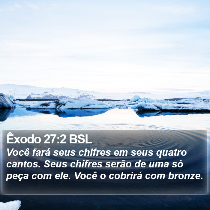 Êxodo 27:2 BSL Bible Study