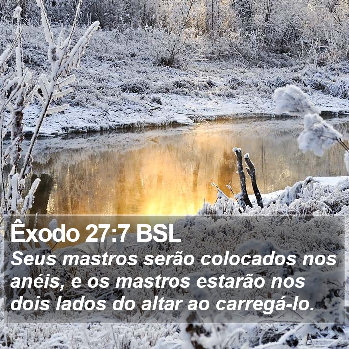 Êxodo 27:7 BSL Bible Study