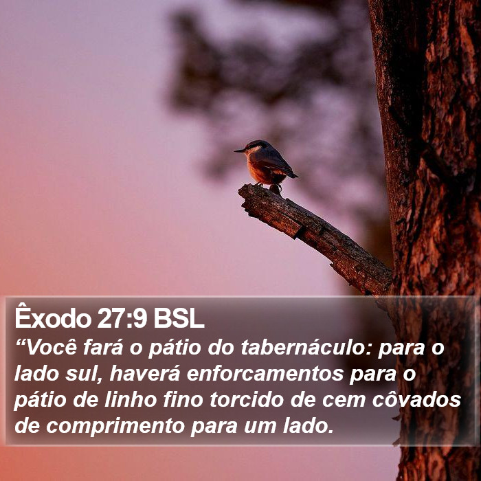 Êxodo 27:9 BSL Bible Study