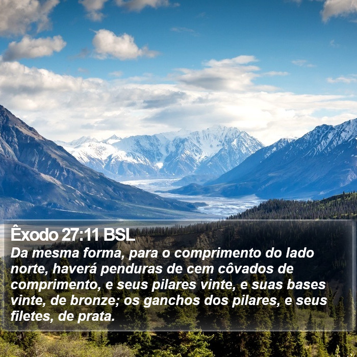 Êxodo 27:11 BSL Bible Study