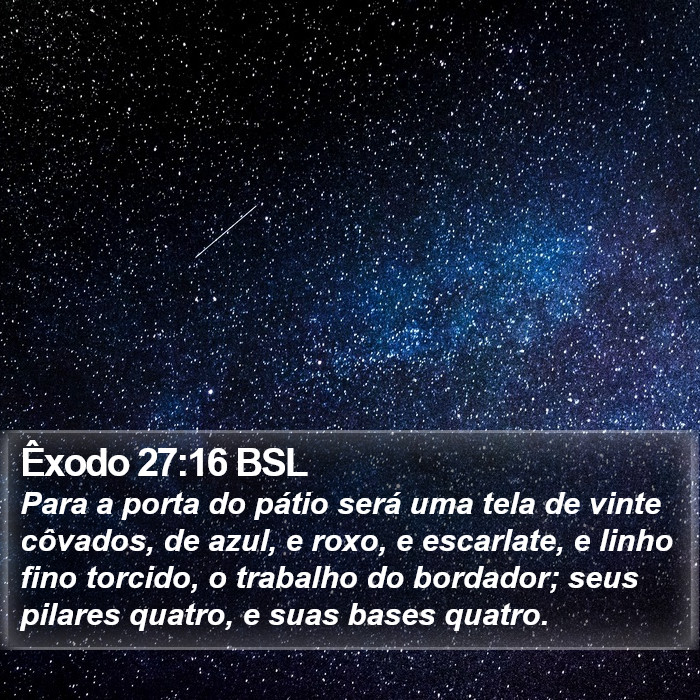 Êxodo 27:16 BSL Bible Study