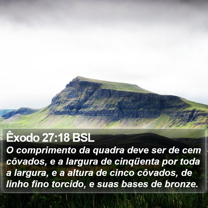 Êxodo 27:18 BSL Bible Study