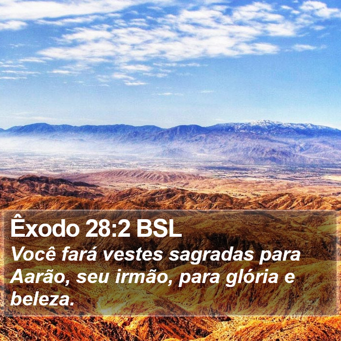 Êxodo 28:2 BSL Bible Study