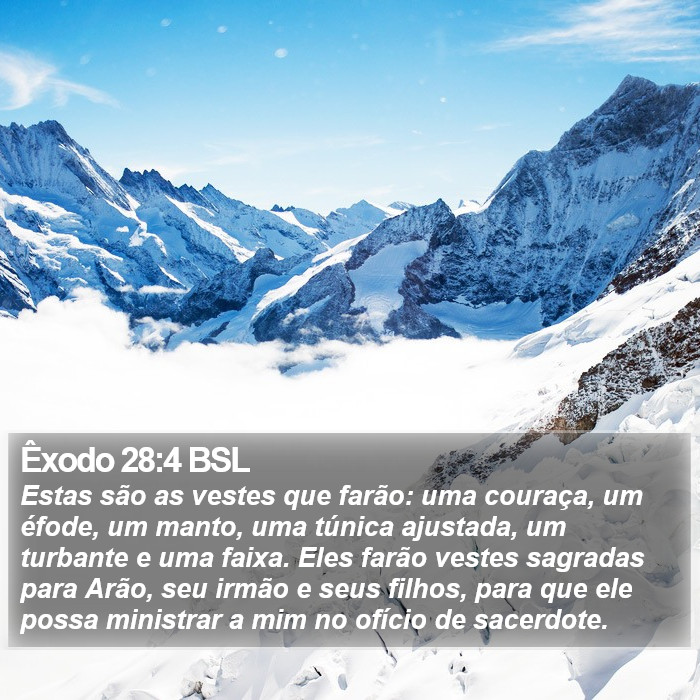 Êxodo 28:4 BSL Bible Study
