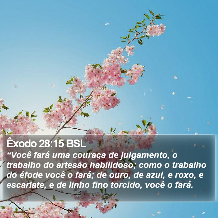 Êxodo 28:15 BSL Bible Study