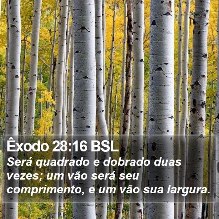 Êxodo 28:16 BSL Bible Study