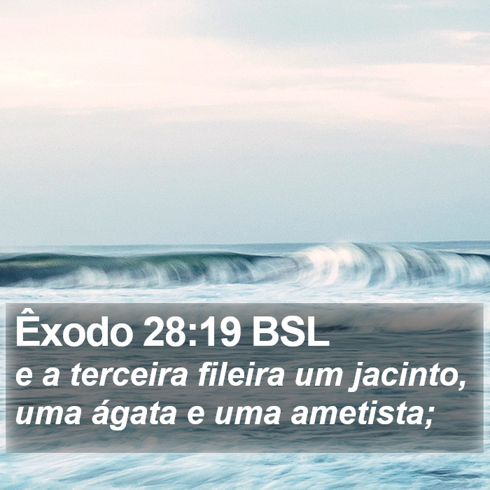 Êxodo 28:19 BSL Bible Study