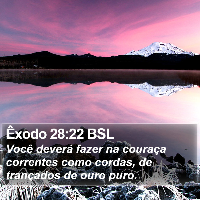 Êxodo 28:22 BSL Bible Study