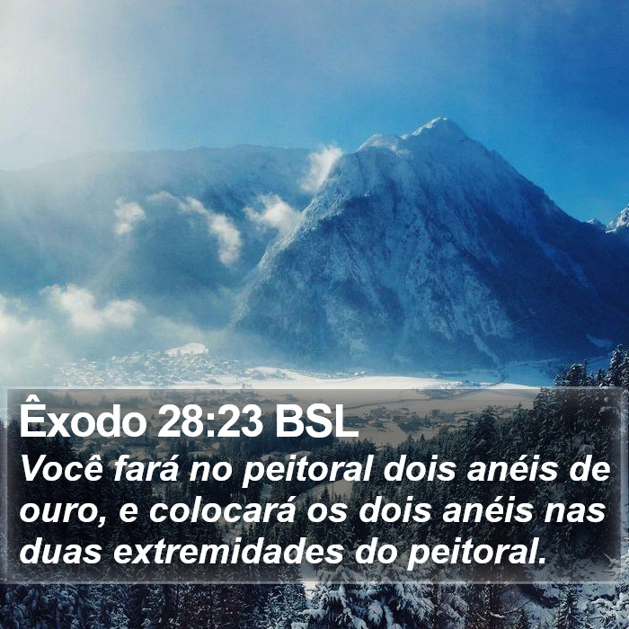 Êxodo 28:23 BSL Bible Study