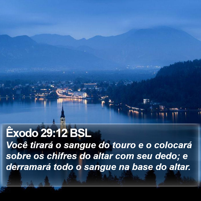 Êxodo 29:12 BSL Bible Study