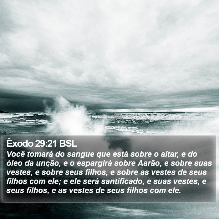 Êxodo 29:21 BSL Bible Study