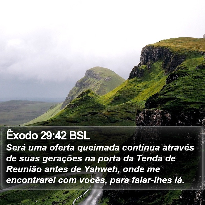 Êxodo 29:42 BSL Bible Study