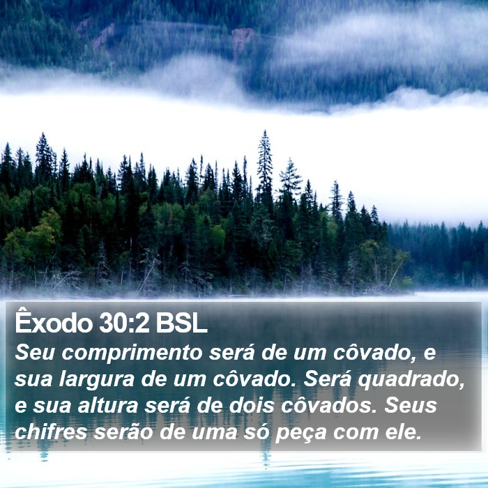 Êxodo 30:2 BSL Bible Study