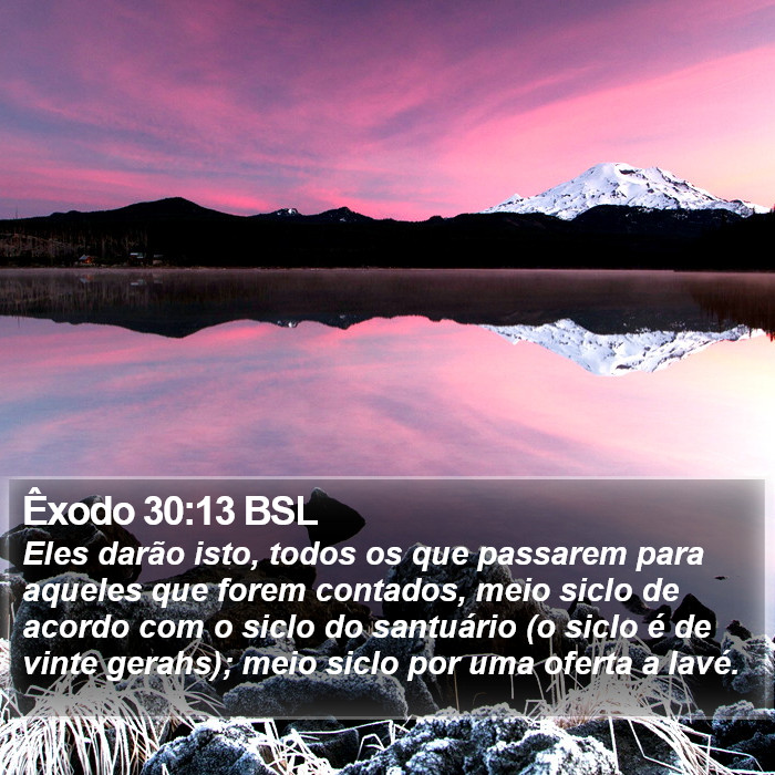 Êxodo 30:13 BSL Bible Study