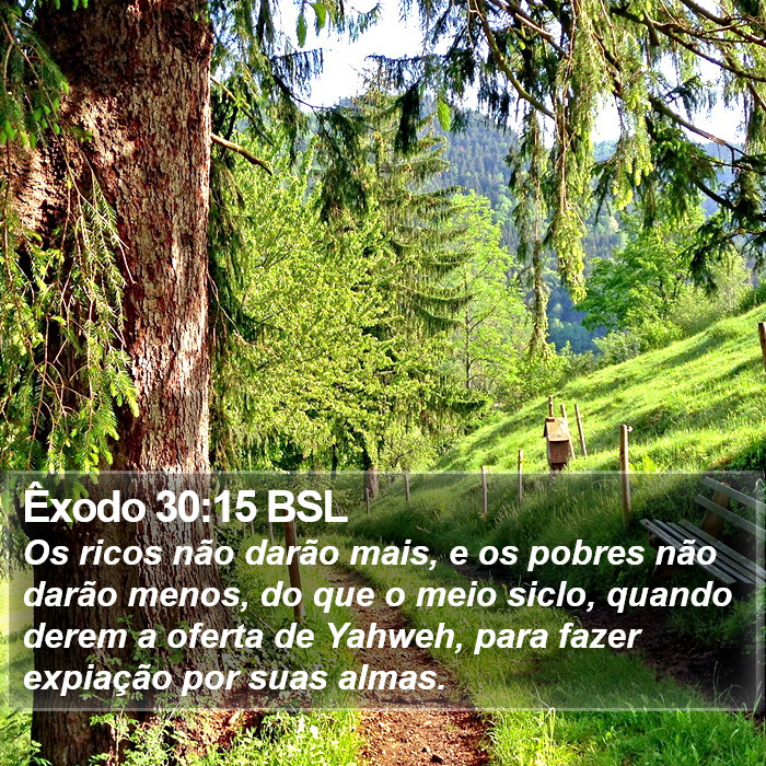 Êxodo 30:15 BSL Bible Study