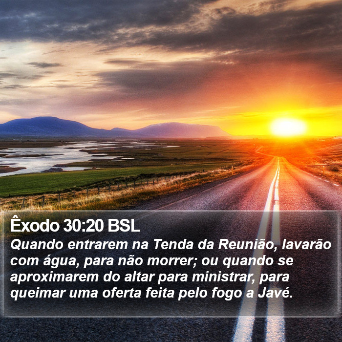 Êxodo 30:20 BSL Bible Study