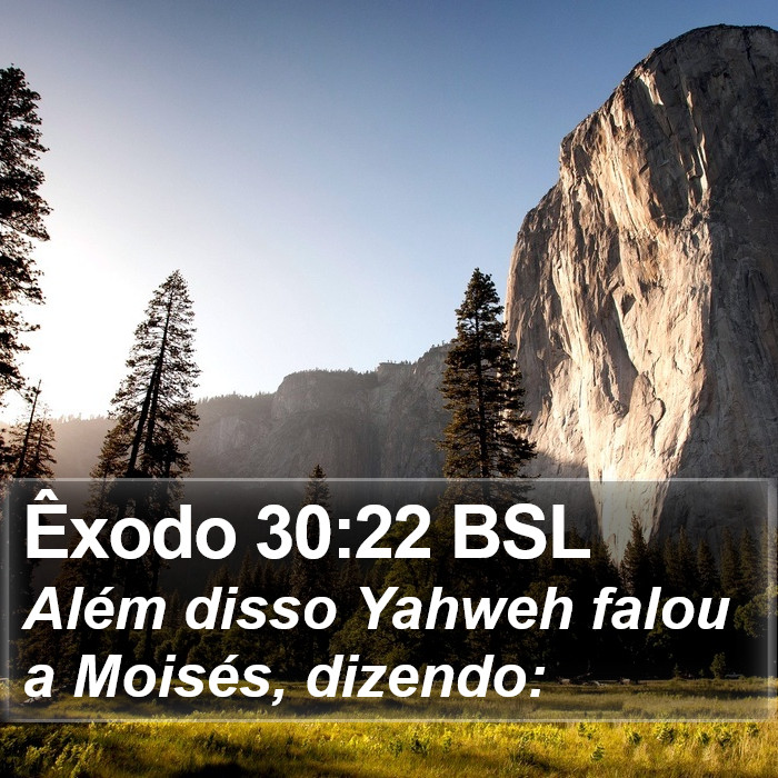 Êxodo 30:22 BSL Bible Study