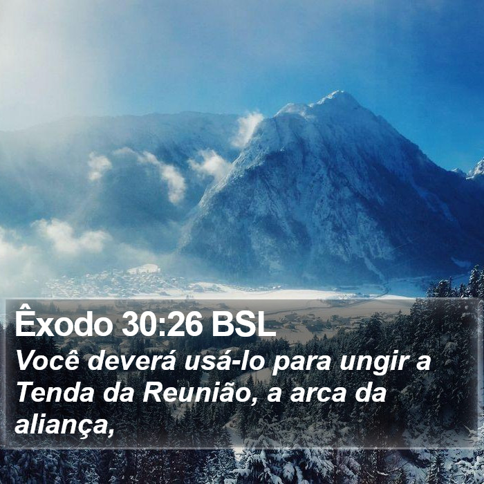 Êxodo 30:26 BSL Bible Study