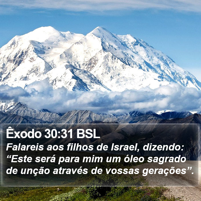 Êxodo 30:31 BSL Bible Study