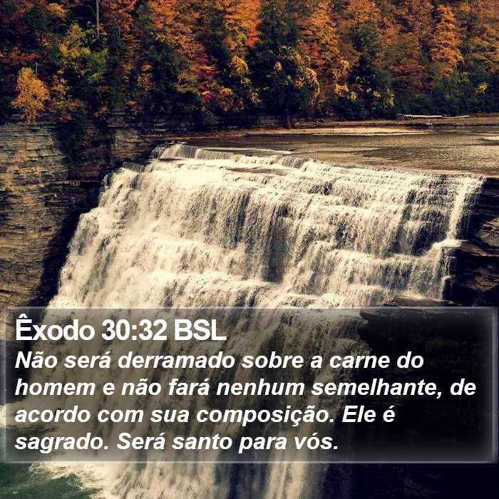 Êxodo 30:32 BSL Bible Study