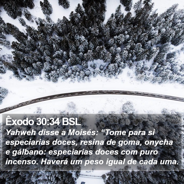 Êxodo 30:34 BSL Bible Study