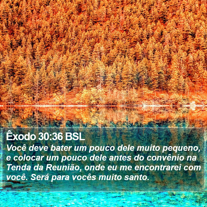 Êxodo 30:36 BSL Bible Study