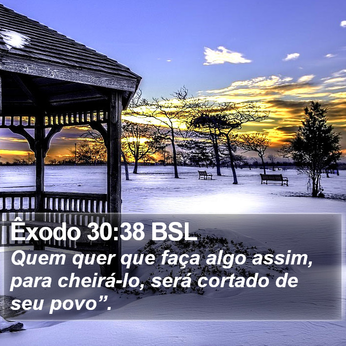 Êxodo 30:38 BSL Bible Study