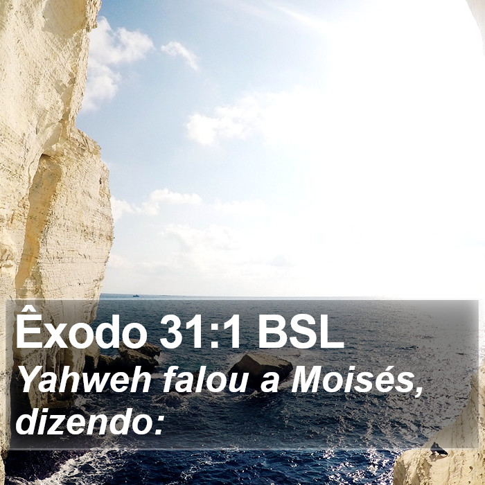 Êxodo 31:1 BSL Bible Study