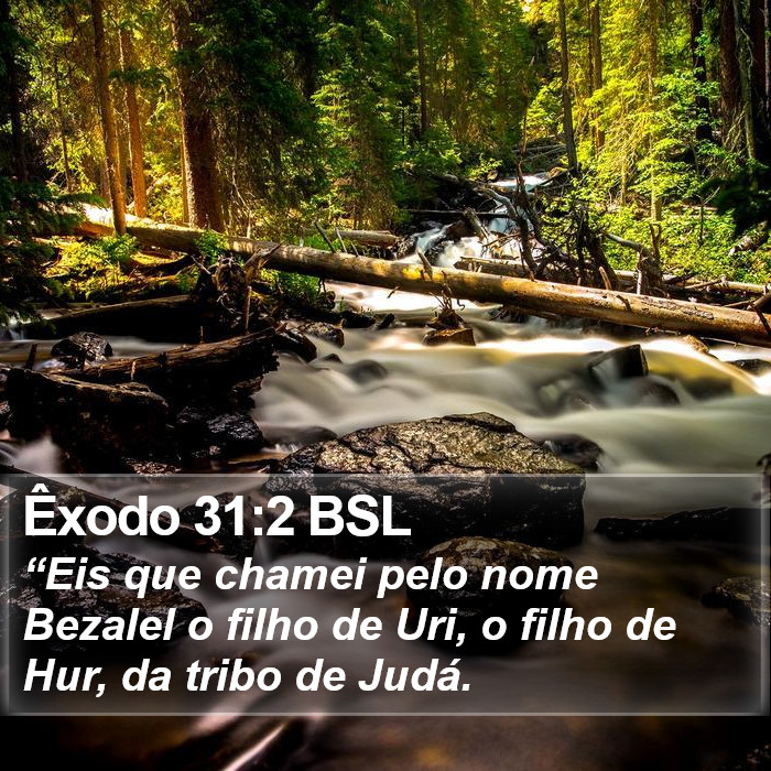 Êxodo 31:2 BSL Bible Study