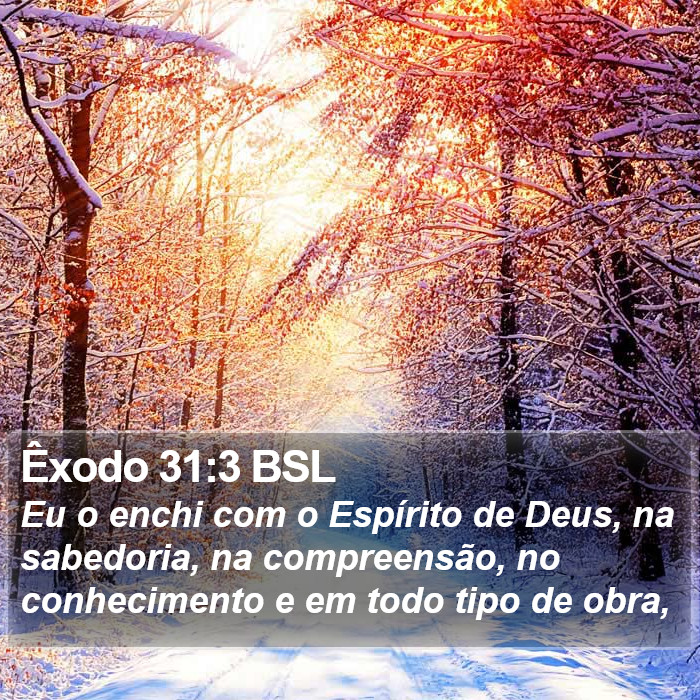 Êxodo 31:3 BSL Bible Study