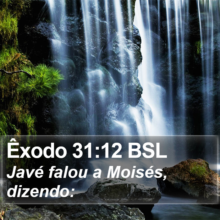 Êxodo 31:12 BSL Bible Study