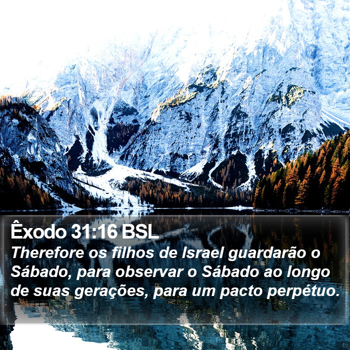 Êxodo 31:16 BSL Bible Study