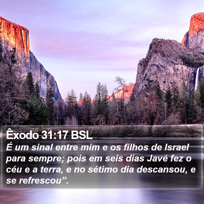 Êxodo 31:17 BSL Bible Study