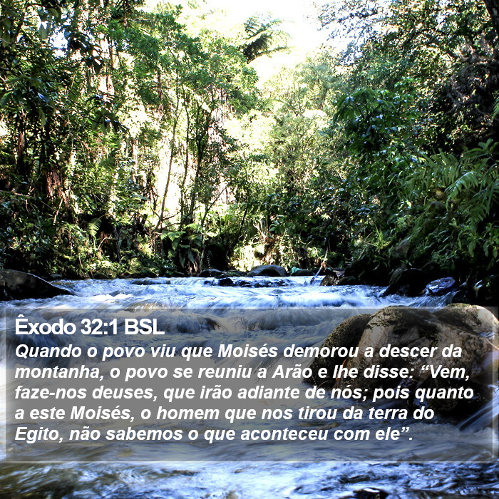 Êxodo 32:1 BSL Bible Study