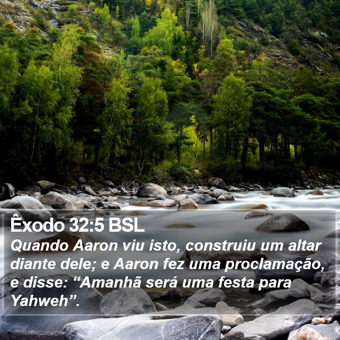 Êxodo 32:5 BSL Bible Study