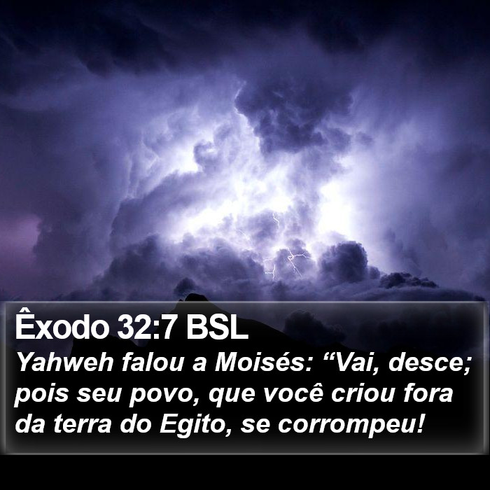 Êxodo 32:7 BSL Bible Study