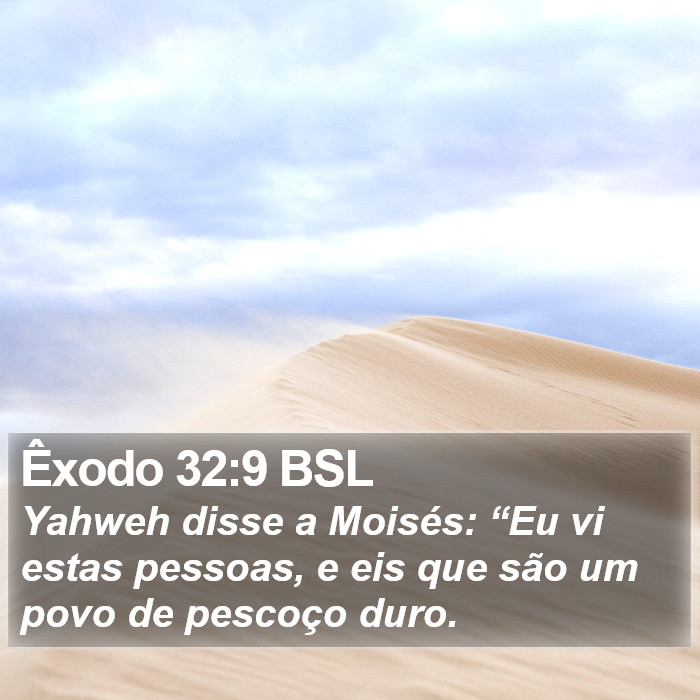 Êxodo 32:9 BSL Bible Study