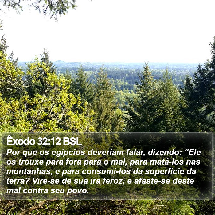 Êxodo 32:12 BSL Bible Study