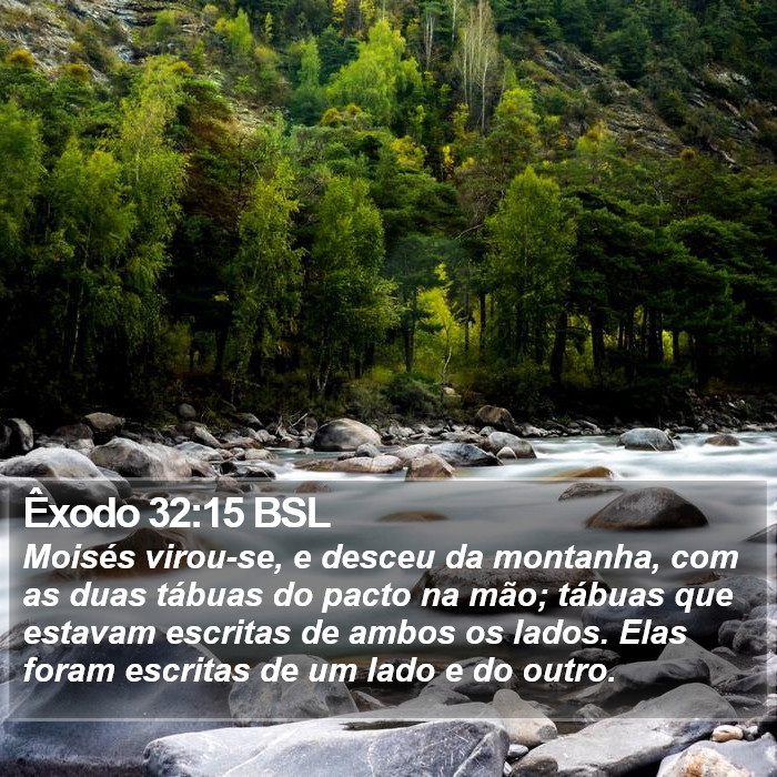 Êxodo 32:15 BSL Bible Study