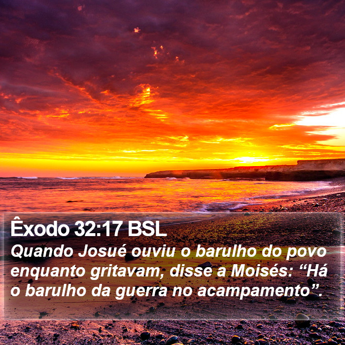 Êxodo 32:17 BSL Bible Study