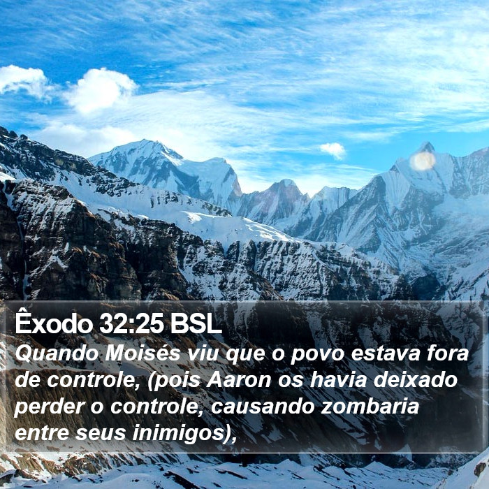 Êxodo 32:25 BSL Bible Study