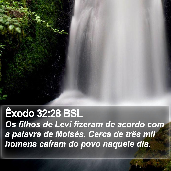 Êxodo 32:28 BSL Bible Study