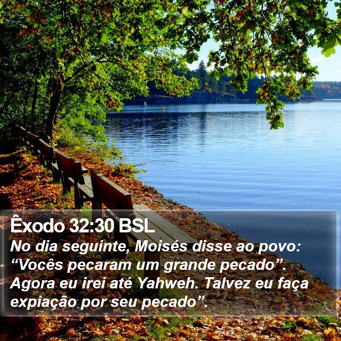 Êxodo 32:30 BSL Bible Study