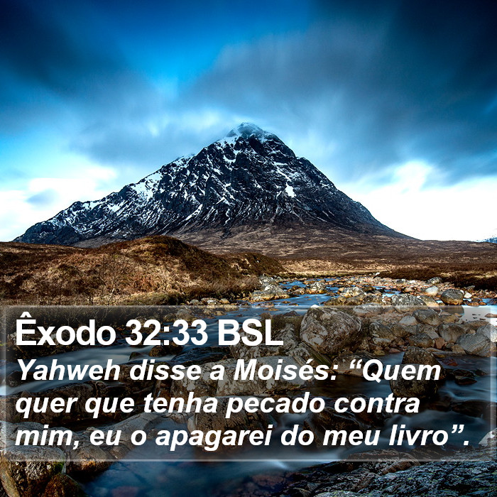 Êxodo 32:33 BSL Bible Study